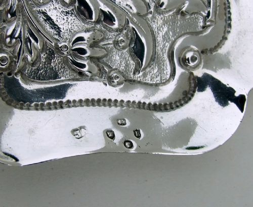 fig 1. A Victorian Art Nouveau silver pin/trinket dish.