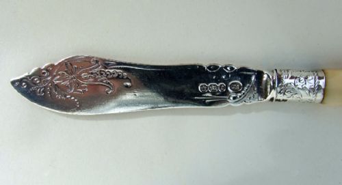 fig 1. A gorgeous Victorian silver butter knife.