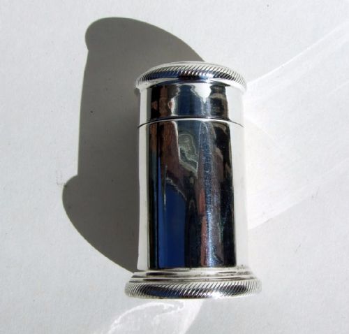 fig 1. A handsome Art Deco silver pepper pot.