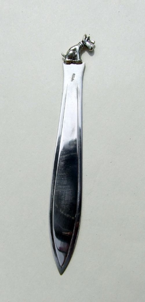 A Scottish Terrier Silver Bookmark.