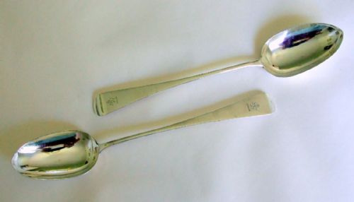 A Superb Pair of George Adams Victorian Silver Stuffing/basting Spoons.