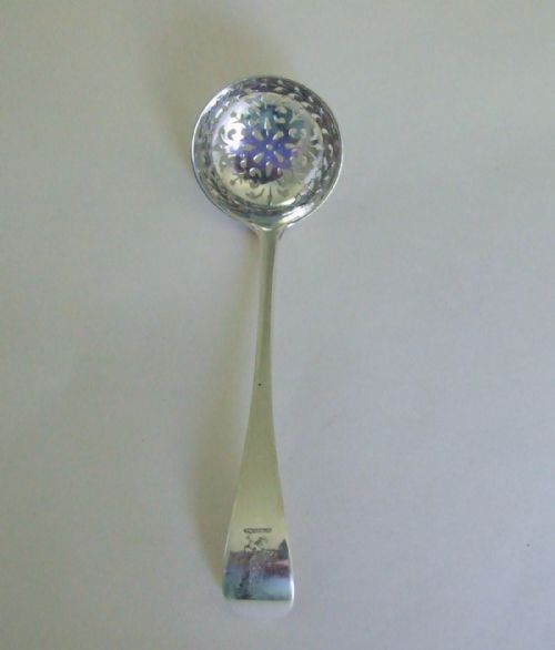 A Victorian Silver Sifter Spoon by George Adams.