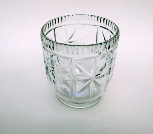 A Fine Victorian Cut Glass Caddy Bowl.