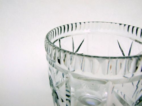 fig 1. A fine Victorian cut glass caddy bowl.