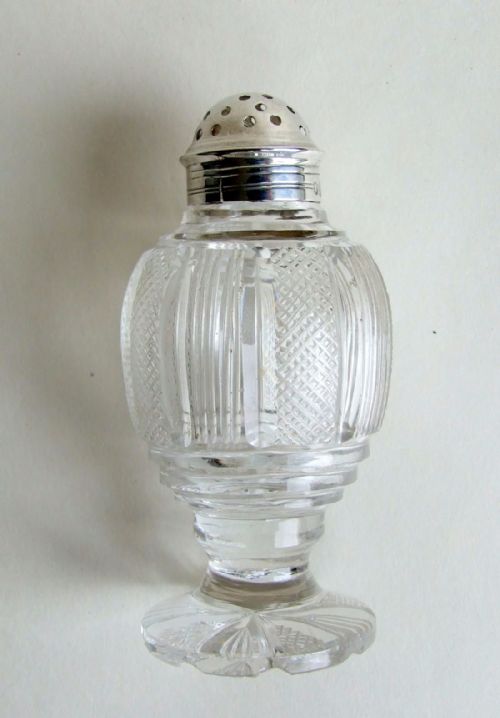 A Gorgeous Silver Mounted Regency Period Pepper Pot.