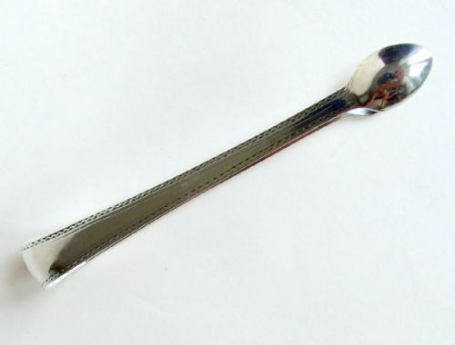 fig 1. A charming pair of 18th Century silver tongs.