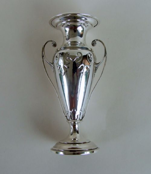 An Arts & Crafts Silver Bud Vase.