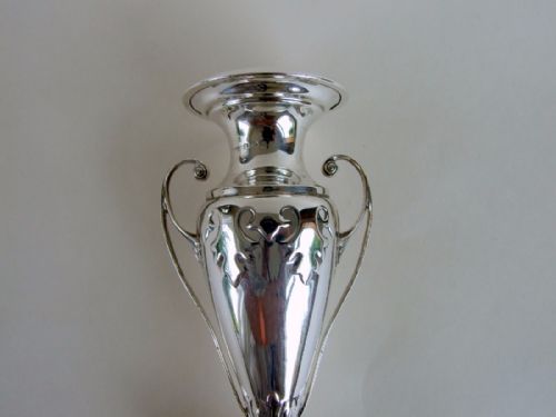 fig 1. An Arts & Crafts silver bud vase.