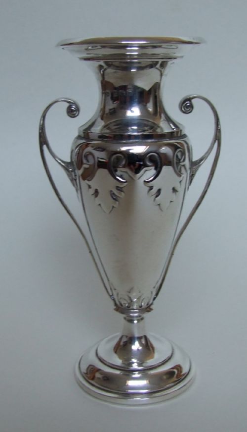 fig 2. An Arts & Crafts silver bud vase.