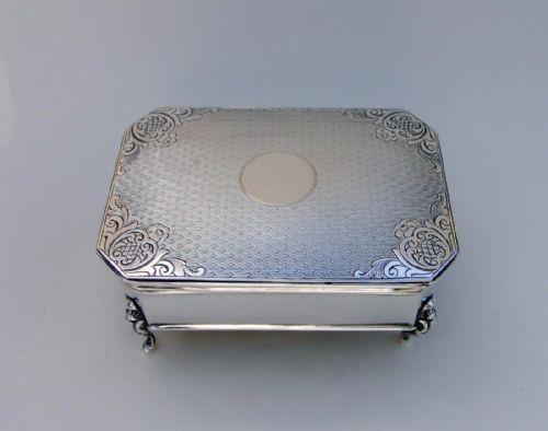 A Superb George V Silver Trinket Box.