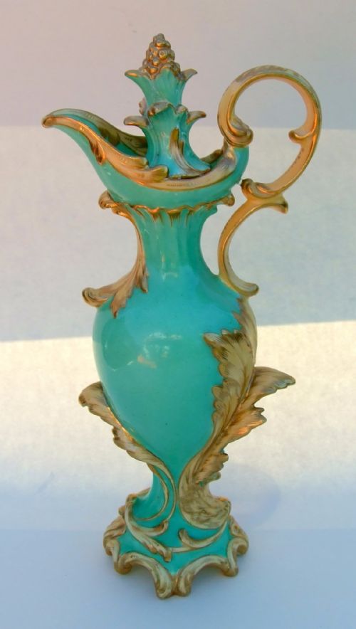 A Fabulous Victorian Ceramic Cologne Flask by Alcock.