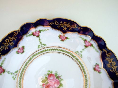 fig 1. An Edwardian George Jones dish retailed by Harrods.