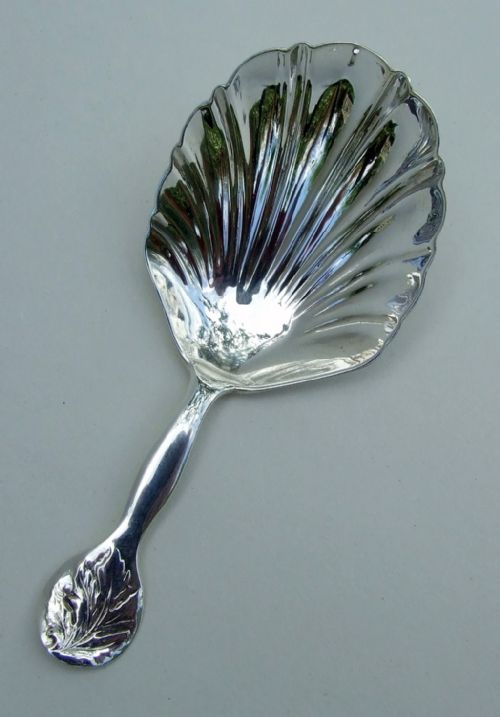 A Rare Exeter Silver Victorian Caddy Spoon.
