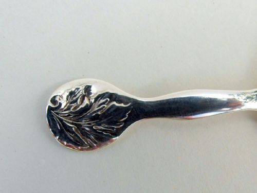 fig 1. A rare Exeter silver Victorian caddy spoon.