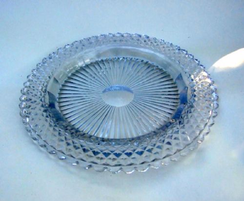 fig 1. An extremely rare Regency cut glass decanter coaster.