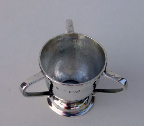 fig 1. A gorgeous miniature tyg/loving cup by A E Jones.