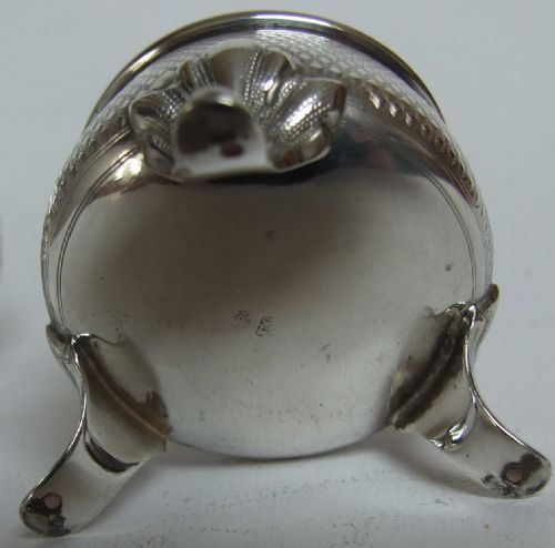 fig 1. A splendid pair of silver gilt Continental salt tubs.