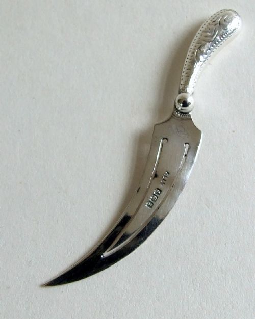A Delightful Novelty Silver Cutlass Bookmark.