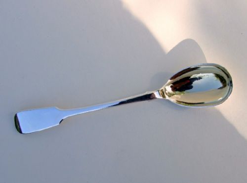 A Rare Victorian Exeter Silver Condiment Spoon.