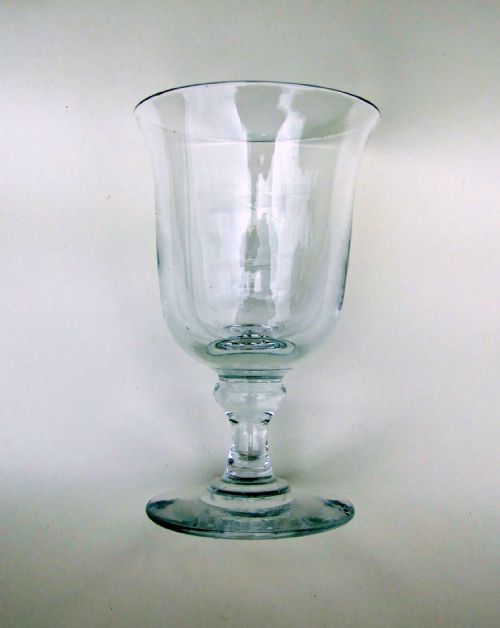A Handsome Victorian Heavy Quality Wine Goblet.