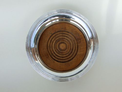 fig 1. A handsome hallmarked silver Edwardian decanter coaster.