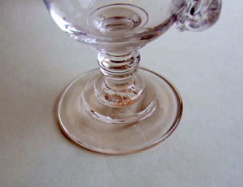 fig 1. An unusual early Victorian pedestal glass tankard.