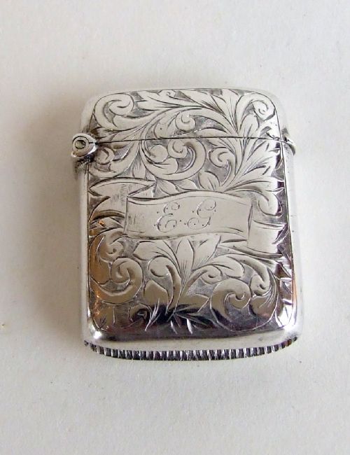A Charming Victorian Silver Vesta.