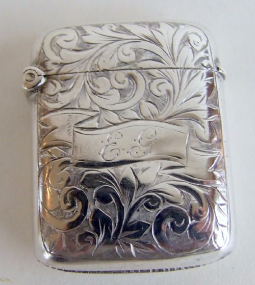 fig 1. A charming Victorian silver vesta.