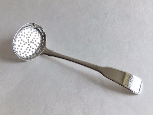 A Rare Georgian Silver Spice Sifting Spoon.