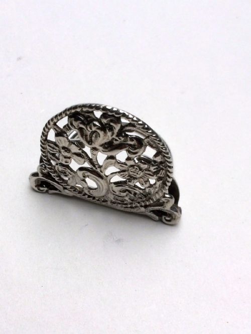 fig 1. An Edwardian silver card/menu holder.