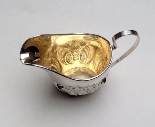 fig 1. A charming Victorian small silver cream jug.