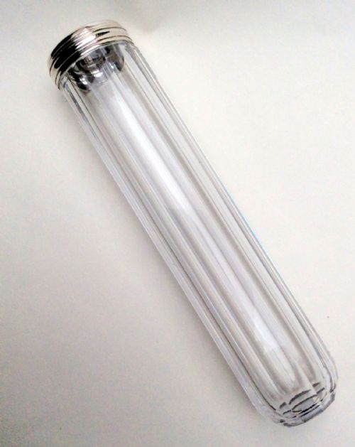 A Silver Mounted Victorian Vanity Jar.