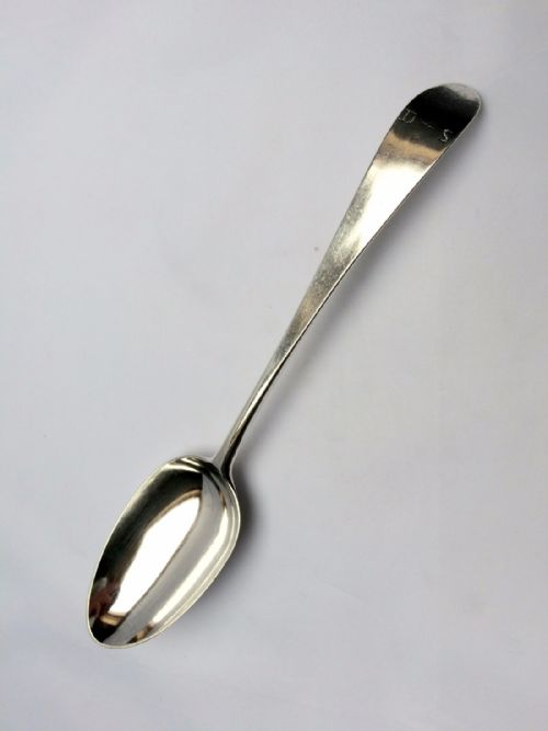 A Rare Hester Bateman Silver Serving Spoon.
