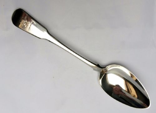 An Exeter Georgian Silver Serving Spoon.