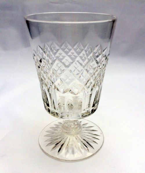 A Charming Edwardian Cut Glass Bucket Rummer.