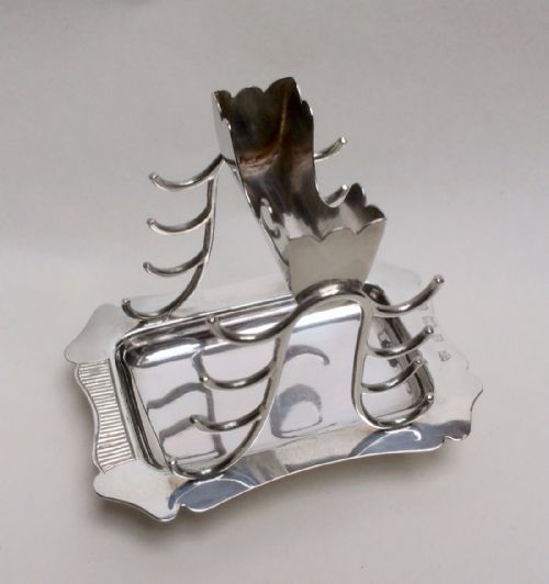 An Extremely Rare Victorian Silver Table Vesta.