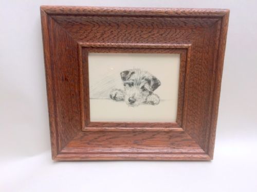 A Fine K F Barker Vintage Terrier Puppy Print.