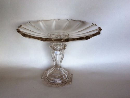 A Gorgeous French Cut Glass Tazza.