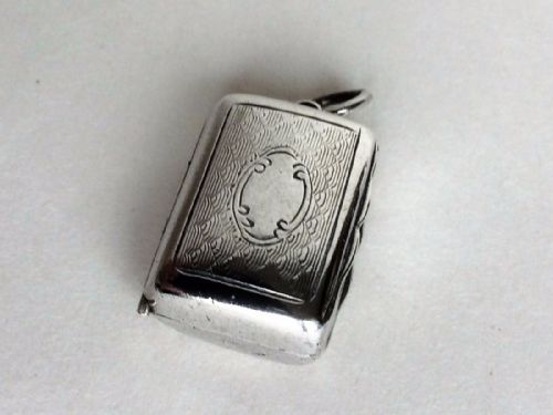A Charming Miniature Victorian Silver Vinaigrette by George Unite.