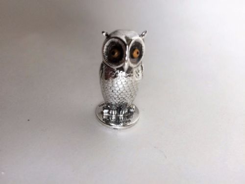 fig 1. A wonderful Samson Morden silver owl seal.