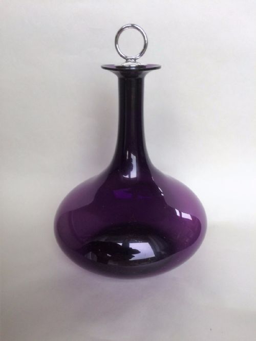 A Rare Early 19th Century Amethyst Decanter and Stopper.