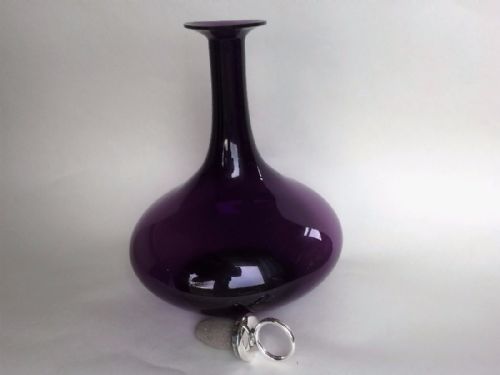 fig 1. A rare early 19th Century amethyst decanter and stopper.