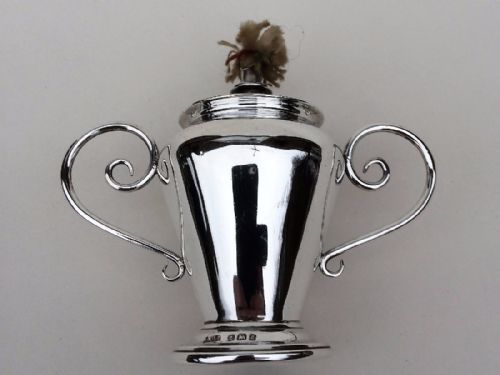 An Excellent Edwardian Silver Table Lighter.
