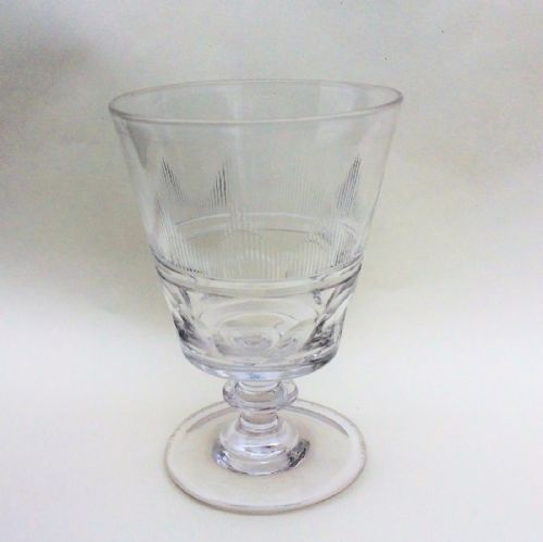 A Superb Georgian Blaze Cut Rummer.