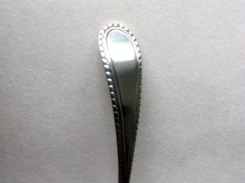 fig 1. A charming Hester Bateman silver condiment ladle