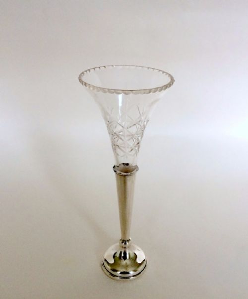 A Charming George V Silver Posy Vase.