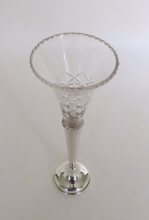 fig 1. A charming George V silver posy vase.