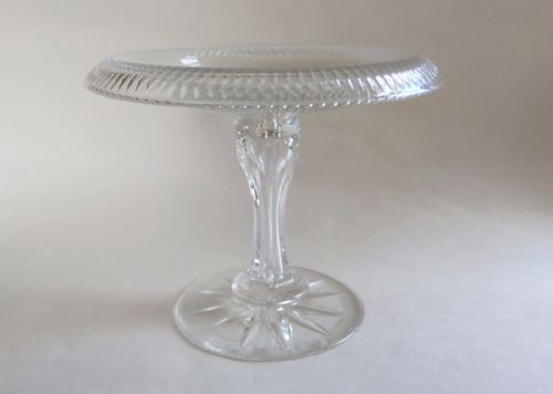A Handsome Victorian Cut Glass Tazza