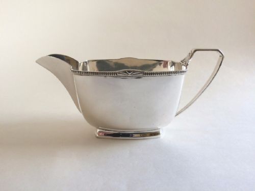 A Handsome Art Deco Silver Gravy Boat.