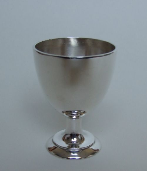fig 1. A good Edwardian silver egg cup.